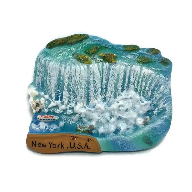 Polyresin/Poly Hars Koelkast Magneet Niagara Falls New York Usa Canada Souvenir Collectie 3D Koelkast Magneet Hand