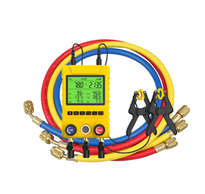 Manômetro Digital <span class=keywords><strong>MG</strong></span>-100 para R410A HVAC Testador de Pressão e Temperatura a Vácuo de <span class=keywords><strong>2</strong></span> Vias Material Metálico para Refrigeração - Product Image 1