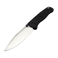 Couteau pliant de poche de qualité industrielle BM 535 rouge, lame 440C, manche en nylon et fibre de verre, multifonctionnel, randonnée en plein air, camping, EDC