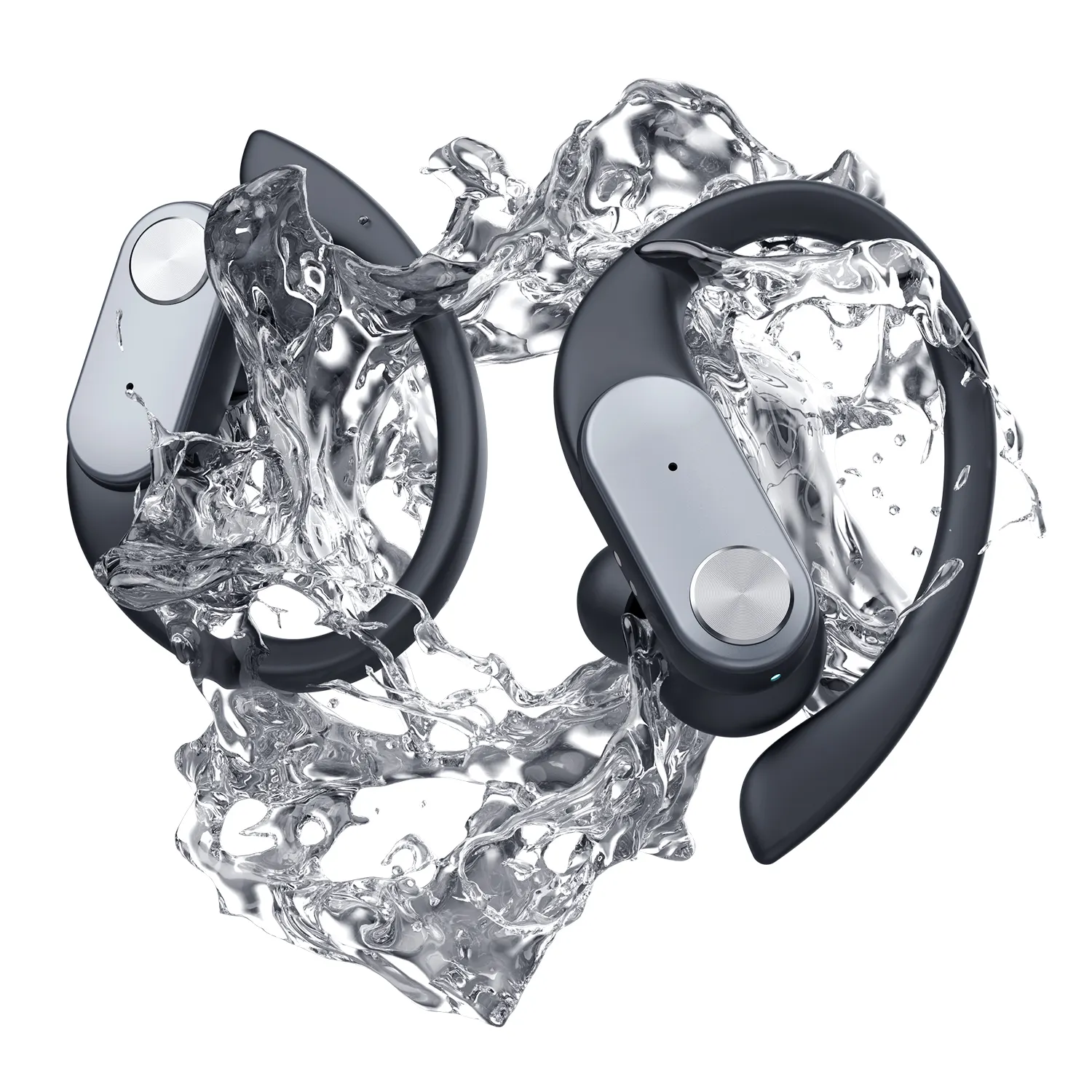 Waterproof Earbuds KINGSTAR Bluetooth Volume Control QCC Mic TWS Earbuds IPX7 Waterproof Cordless Earhook Earphone