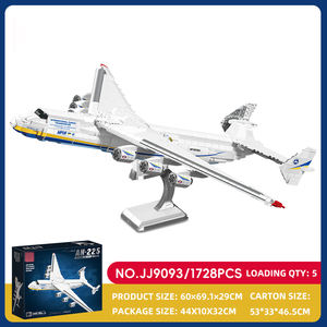 1728 pièces soviétique Antonov An-225 <span class=keywords><strong>Mriya</strong></span> avion de transport aérien stratégique grand Transport militaire adultes enfant cadeau bloc de construction - Product Image 2