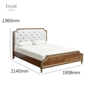 EKAR <span class=keywords><strong>Letto</strong></span> di Lusso Heritage |   <span class=keywords><strong>Testiera</strong></span> trapuntata classica americana e struttura <span class=keywords><strong>letto</strong></span> in <span class=keywords><strong>legno</strong></span> <span class=keywords><strong>intarsiato</strong></span> - Product Image 6
