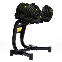 THYFIT Équipement de musculation à domicile 552 Haltères réglables 24KG 5 Lb-52.5 lb Poids Ensembles d'haltères