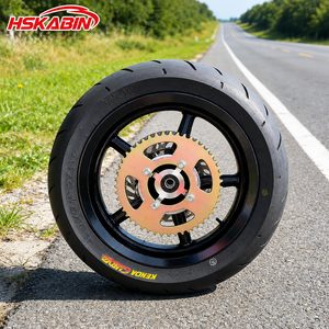 Jantes Supermoto Kenda Curve 12 pouces chromées HSKABIN pour moto électrique Yozma Tuttio, accessoires pour moto tout-terrain, ensemble de roues et pneus - Product Image 2