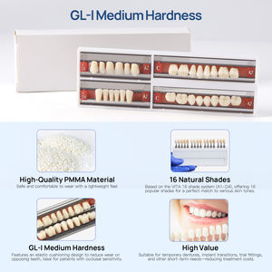 ฟันปลอม28ชิ้น/กล่องคอมโพสิตฟันสังเคราะห์เรซินฟันปลอมปลอม - Product Image 3