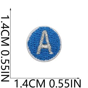 Broderie de lettres anglaises en fil de polyester, petite taille, patch décoratif DIY, motif étoile d'amour pour vêtements - Product Image 2