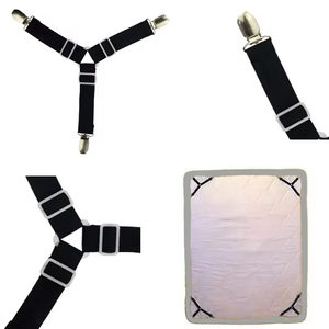 Lot de 4 attaches élastiques triangulaires réglables pour draps de lit et coussins de canapé, sangles d'angle - Product Image 4