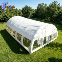 Tente de mariage gonflable transparente, abri transparent pour événements en plein air, réceptions de mariage, fêtes et événements en station balnéaire