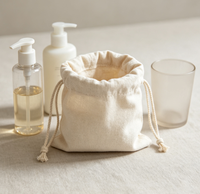 Pochettes en coton personnalisées écologiques avec cordon de serrage, sacs anti-poussière réutilisables pour le rangement de sacs à main, la présentation de bijoux