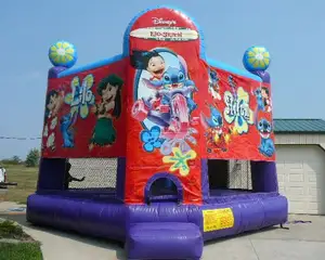 Saltadores de fiesta al aire libre para niños, Castillo que rebota, casa de rebote de unicornio inflable con tobogán