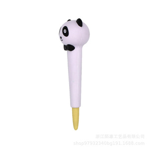 Panda Shape PU Foam Pen Topper Slow <b>Rebound</b> Writing Aid Grip Gift - Product Image 2