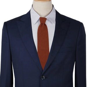 Cravatta sottile in cotone e lino tinta unita personalizzata da 7 cm da <span class=keywords><strong>uomo</strong></span> per festa sociale per matrimonio con cravatta Skinny regalo - Product Image 3