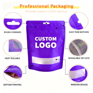 Bolsa Reutilizable con Cierre Ziplock para Envasado de Alimentos, Café, Té, Nueces, Bocadillos, Impresión Personalizada - Product Image 4