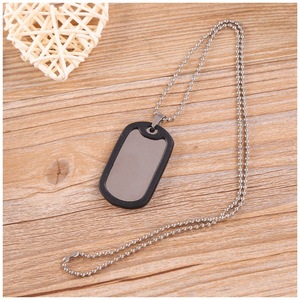 Collier avec pendentif en métal Chengxiang, plaque vierge à graver, cadeau personnalisé, bijoux, cadeau d'anniversaire - Product Image 4