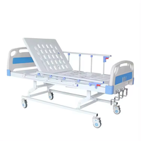Lit d'hôpital de luxe d'infirmière de soins de lit d'hôpital d'Icu de trois manivelles