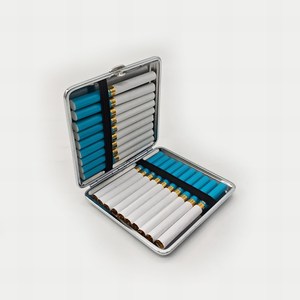 Étui à cigarettes 20S PU en métal Couleur Motif assorti - Product Image 2