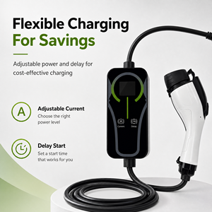 Nouveau chargeur EV portable intelligent GB/T Type1 Type2 pour véhicule électrique rapide 32A 7kW AC avec protection IP54 et contrôle par application - Product Image 3