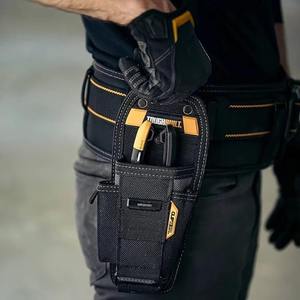 Pliers Tool Bag Large 4-Pocket Loops <b>Tape</b> <b>Measure</b> Clip Pencil Holder Adjustable Strap Polyester OEM - Product Image 3