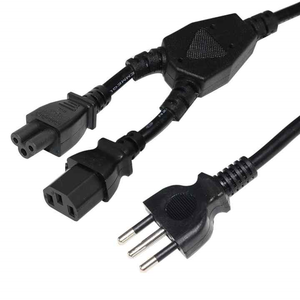 Cable de alimentación Sev de Suiza a conector IEC C5 C13, cable con certificación Sev suiza de 3 pines y 3 núcleos para interiores y exteriores. - Product Image 2