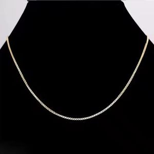 สร้อยคอแบบกล่องชุบทองคำขาว 18K ยี่ห้อซินฟลาย กันน้ำ ไม่หมอง ขายส่ง - Product Image 5