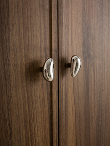Kenop Gagang Furnitur Perak Titanium Paduan Seng Gaya Prancis Abad Pertengahan untuk Kabinet, Lemari, Meja Rias & Bufet - Product Image 4