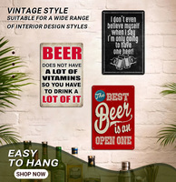 Targhe in Metallo Vintage per Birra, Regole del Bar, Citazioni Divertenti, Stampa UV, Decorazione Murale per Bar, Pub, Man Cave