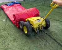 Machine à Enrouler Commerciale Haut de Gamme pour Tapis de Sol Extérieur, Capacité 400 kg, Facile à Utiliser pour Structures Gonflables, Idéale pour la Location et les Carnavals