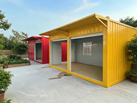 Kiosque de café en conteneur, structure en acier galvanisé, préfabriqué, modulaire, construction rapide, luxe, pour la vente au détail en rue