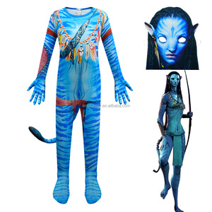 Disfraz de Cosplay de Neytiri y Jake <span class=keywords><strong>Sully</strong></span> de <span class=keywords><strong>la</strong></span> <span class=keywords><strong>Película</strong></span> de Televisión, Traje de Fiesta con Máscara, Traje de Zaiti, Disfraz de Halloween, Traje de Cuerpo Entero para Niños - Product Image 3