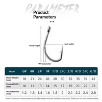 Hameçons robustes en acier inoxydable avec ardillons pour la pêche en mer et à la ligne Hikeon HKA0447 Kit d'accessoires de pêche 2026