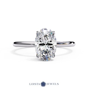 Anillo de Diamantes Cultivados en Laboratorio de Oro de 18K Personalizado para Mujer, Joyería Fina de Lujo para Compromiso y Boda, Fabricante y Proveedor - Product Image 3