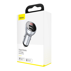 Bộ Sạc Xe Hơi Màn Hình Kỹ Thuật Số USB Kép <span class=keywords><strong>4.8A</strong></span> Sạc Nhanh 24W Cổng Kép <span class=keywords><strong>4.8A</strong></span> - Product Image 6