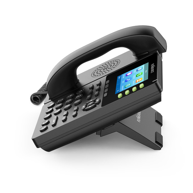 Flyingvioce WiFi 2.4 GHz Dual Port Gigabit Ethernet Wall Mountable PoE 4 Line Business FIP13G IP Phone