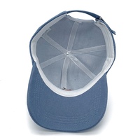 Jeans économiques en denim bleu design brodé sur mesure séchage rapide couleur unie drôle créer des chapeaux de papa bleus en gros