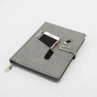 Coffrets cadeaux CARDSILK pour hommes avec bloc-notes A5 à chargement sans fil et papeterie multifonctionnelle avec logo personnalisé, idéal pour les affaires