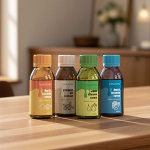 60ml 100mlペットボトルCrcキャップ付きシロップ薬濃縮ジュースカスタム食品グレードペット用ビタミンジュースショットボトル - Product Image 1