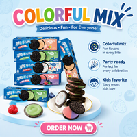 Biscuits Oreo en marque privée, chocolat, vanille, fraise, matcha, mangue, beurre, emballés individuellement, en vrac, en-cas