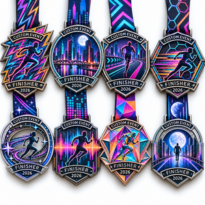 Medallas deportivas personalizadas de aleación de zinc con logotipo 3D al por mayor, medallas metálicas personalizadas con cinta para eventos - Product Image 4