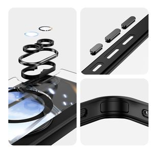 Étui antichoc transparent transparent avec support magnétique en métal étui de téléphone portable pour <span class=keywords><strong>Sony</strong></span> <span class=keywords><strong>Xperia</strong></span> 10 IV 1IV 16 Pro Max - Product Image 3