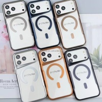 Housse Magnétique Matte Sports Design Mobile Phone Case pour iPhone 17 15 Pro Max 16 Plus-Antichoc Transparent Phone Cover