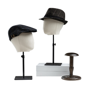 Cửa hàng quần áo mũ Mô hình đầu kim loại hiển thị giả đầu tóc giả giá nam và nữ trẻ em trang sức đầu mô hình mũ khung - Product Image 3