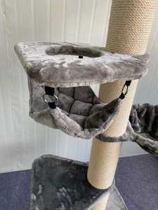 Longnew Lantai Hewan Peliharaan Ke Ketinggian Langit-langit Dapat Disesuaikan Kualitas Tinggi Pohon Kucing Besar Berkelanjutan Tiang Goresan 60*60*275,L CN;ANH - Product Image 3