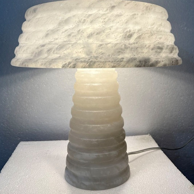 Lamp Table Lamps Home Decor Custom Hotel Room Bedside Bedroom Night Light Simple Villa Natural Marble Stone Table