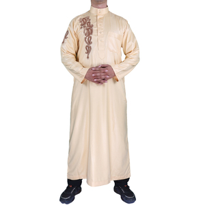 Abbigliamento uomo turco islamico modesto Abaya poliestere Tob Khamis <span class=keywords><strong>arabo</strong></span> per uomo - Product Image 1