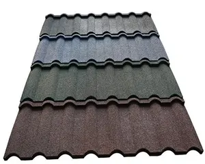 1340*420*0.4mm Terracotta Spanish Roof Tile Prices Color Stone Coated Cheap Metal Roof Tile Sheet