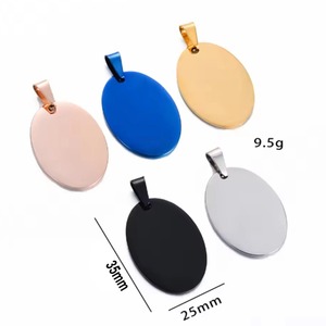 5pcs Stainless Steel <b>Dog</b> <b>Tags</b> Pendant Oval Shape Necklace Jewelry Pet ID <b>Dog</b> <b>Tags</b> <b>Collars</b> 5 Colors - Product Image 3