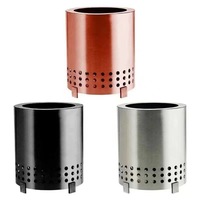 Poêle à bois multifonctionnel en acier inoxydable Portable Petit barbecue extérieur Camping Fire Pit pour le chauffage domestique Hot-Selling