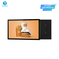 Panneau publicitaire numérique LCD mural pour intérieur, 15,6 pouces, résolution 1920x1080, option OEM, garantie 1 an
