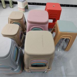 <strong>Dining</strong> <strong>Table</strong> <strong>Stool</strong> for Adults Thickened Plastic Household High Bench Low <strong>Stool</strong> for Living Room Shoe Changing <strong>Stool</strong> for Bathroom - Product Image 4