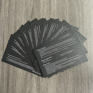 Venta Directa de Fábrica, Tarjetas de Cartón Blanco, Impresión Digital, Laminación de Película, Etiquetas Personalizadas - Product Image 2
